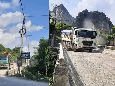 Hà Trung (Thanh Hóa): Dân bức xúc vì xe quá tải gây ô nhiễm